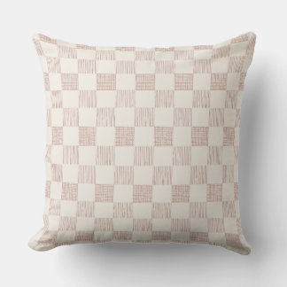 Coussin Lignes manuelles de grille d'échecs