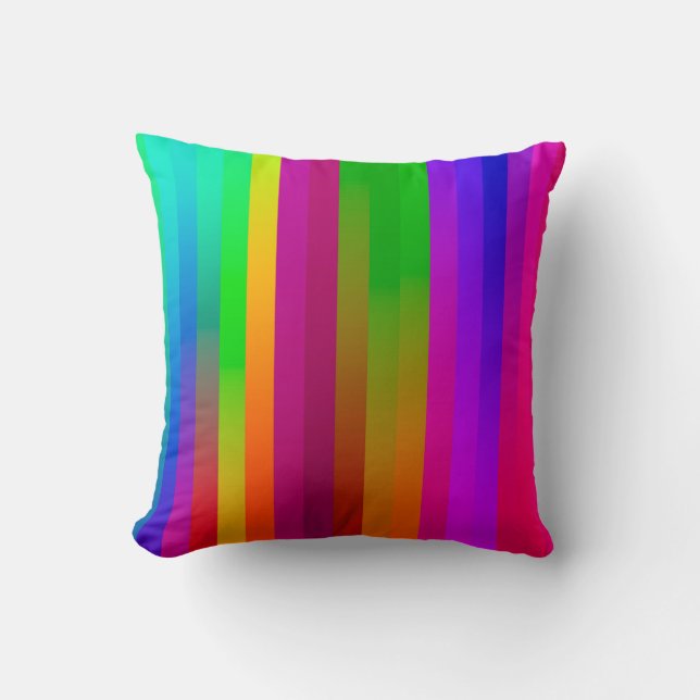Coussin lignes verticales parallèles simples arrière - pla (Recto)