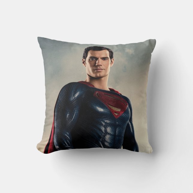 Coussin Ligue de Justice | Superman Sur Le Champ De Batail (Recto)