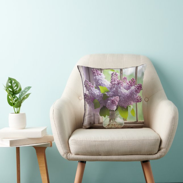 Coussin Lilac Bouquet (Chaise)