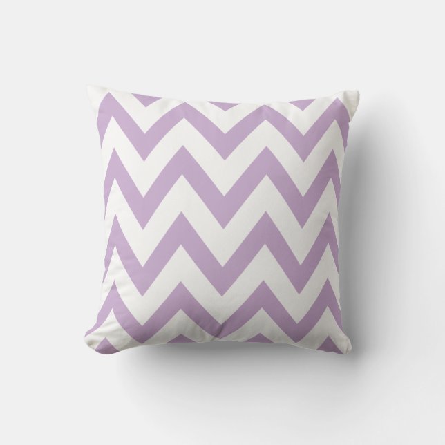 Coussin Lilac Chevron (Recto)