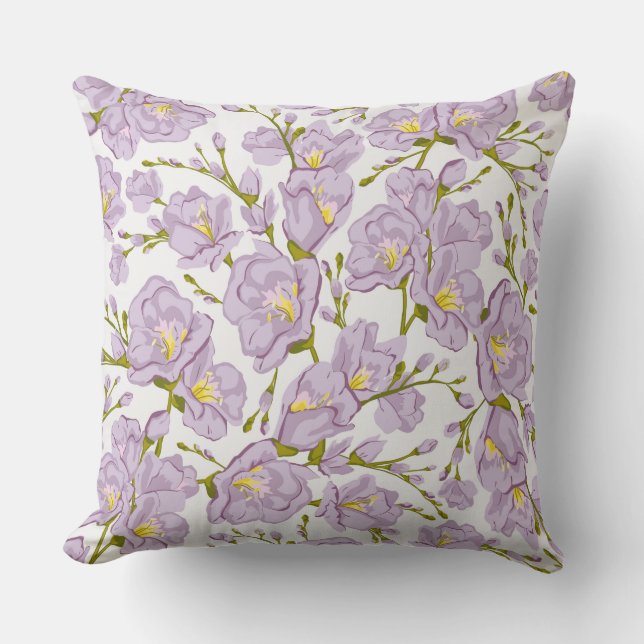 Coussin Lilac Freesia (Recto)