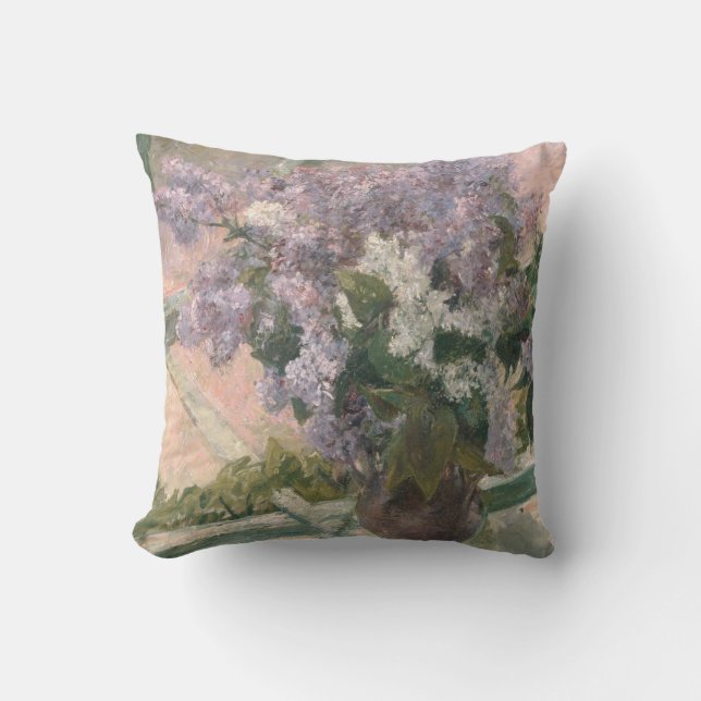 Coussin Lilacs dans la fenêtre par Mary Cassatt Peintre am (Recto)