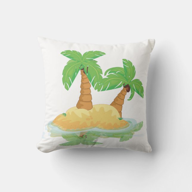 Coussin L'île déserte (Recto)