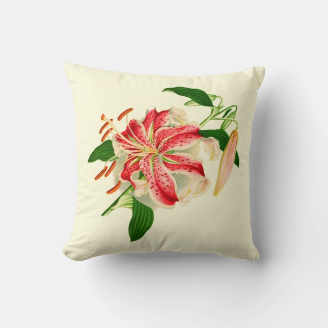 Coussin Lilies Anciennes (Recto)