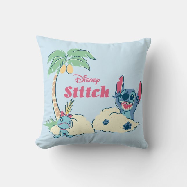 Coussin Lilo et Stitch| Ohana signifie famille (Recto)