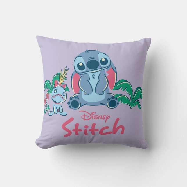 Coussin Lilo & Stich| Stitch & Scrump (Recto)