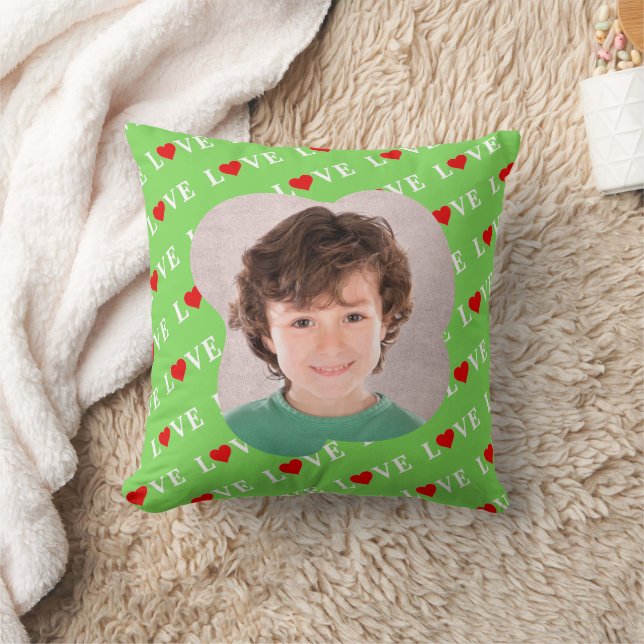 Coussin Lime Green LOVE (Couverture)