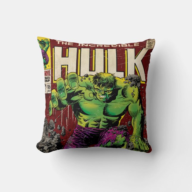 Coussin L'incroyable bande dessinée Hulk #105 (Recto)