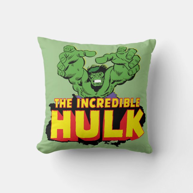 Coussin L'incroyable logo Hulk (Recto)