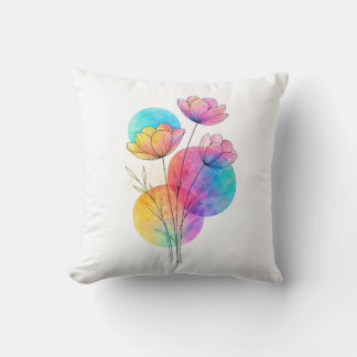 Coussin Line art throw pillow