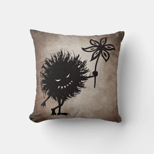 Coussin L'insecte mauvais frais donne le cru de fleur (Recto)