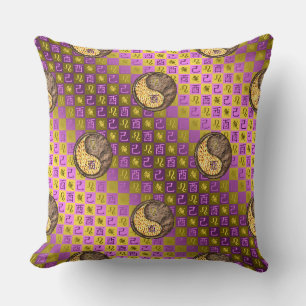 Coussin Lion & Coq de Terre