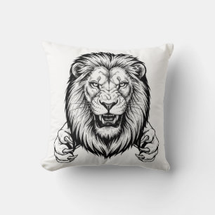 Coussin Lion de fer avec des lois