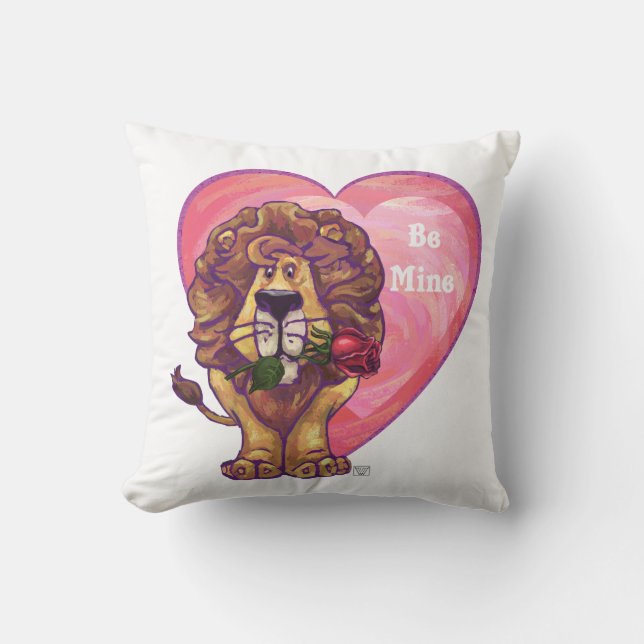 Coussin Lion Saint Valentin (Recto)