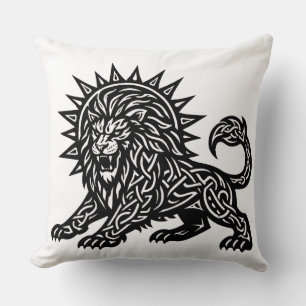 Coussin Lion Zodiaque Soleil‑Crinière Lion   BurnsInHell