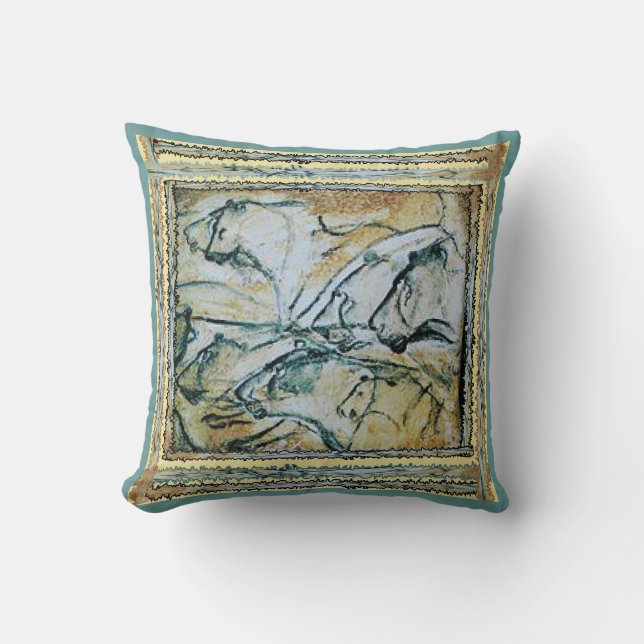 Coussin Lions de caverne de Chauvet (Recto)