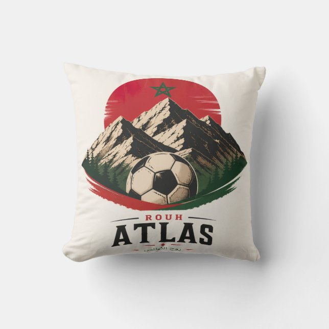 Coussin Lions de l'Atlas (Recto)