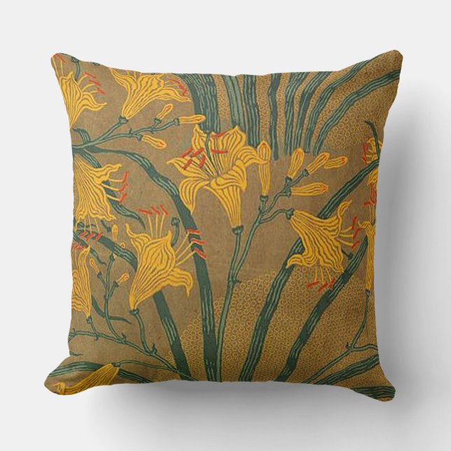 Coussin Lis de Nouveau de l'art de la grue (Recto)