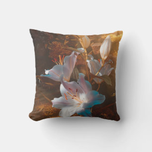 Coussin lis magiques roses - fleurs