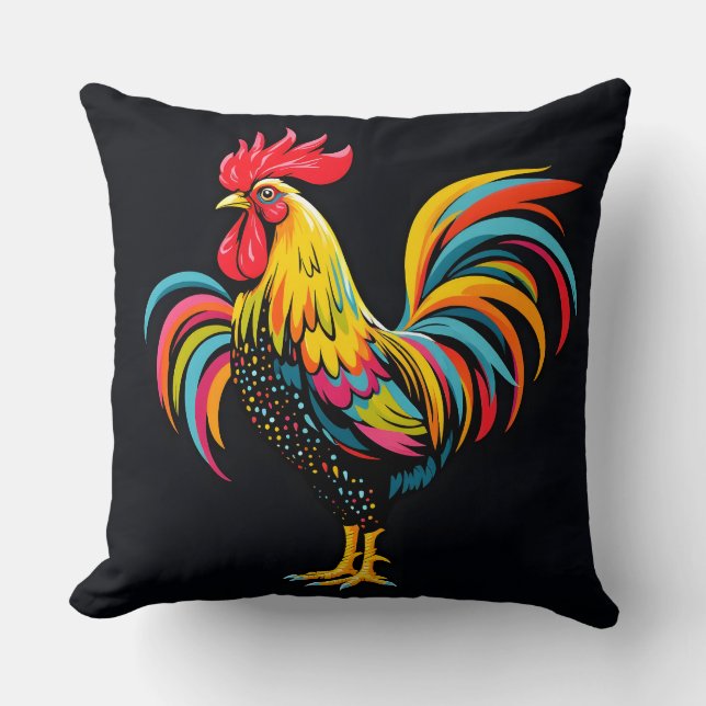 Coussin Liste Abstraite vintage (Recto)