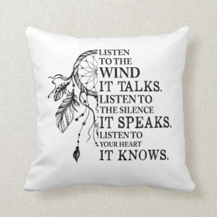 Coussin Liste To Your Heart It Knows Native Americans