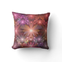 Lit De Fleurs Coloré Brillant Art Fractal Abstrait
