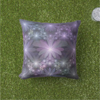 Lit de fleurs tendance brillant art fractal abstra