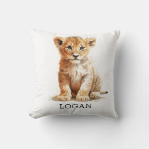 Coussin Little Explorer - Lion Cub personnalisé