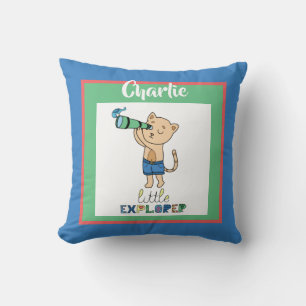 Coussin Little Explorer, mignonne personnalisation pour en