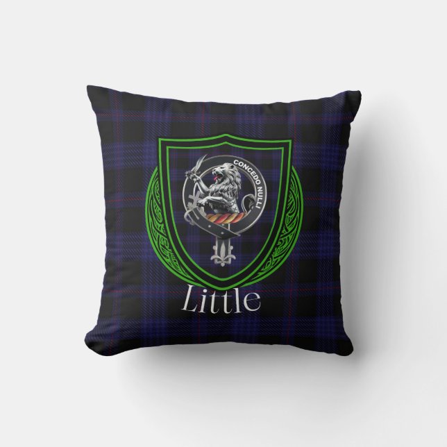 Coussin Little Scottish Clan Tartan & Crest (Recto)
