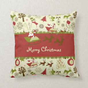 Coussin Livraison de Noël père Noël