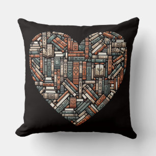 Coussin Livre de texte personnalisé Lover