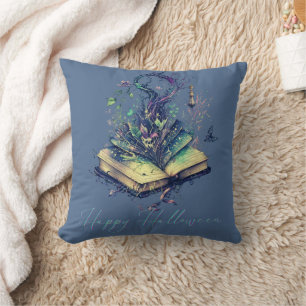 Coussin Livre des Ombres Beau Halloween