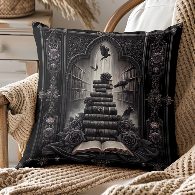 Coussin Livre gothique Lire Lancer l'oreiller (Créateur téléchargé)