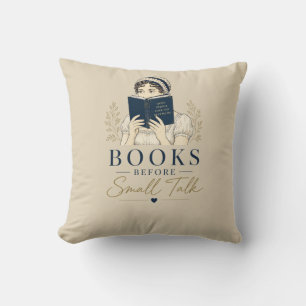 Coussin Livres des gens calmes avant les petites conversat
