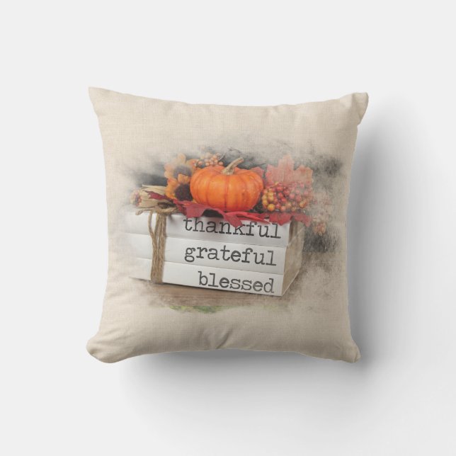 Coussin Livres Thanksgiving (Recto)