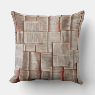 Coussin Livres vintages