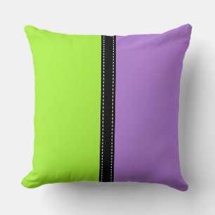 Coussin Lizard vert et Lavande Arrière - plan couleur soli