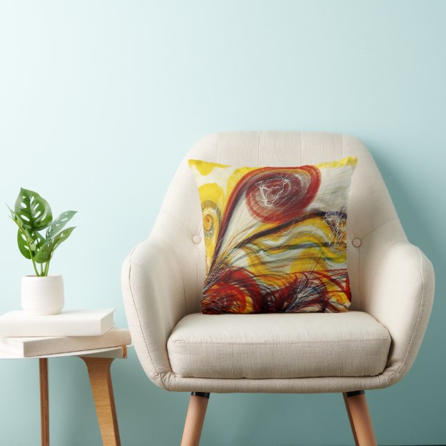 Coussin L'oeil de Dieu par Georgiana Houghton (Chaise)