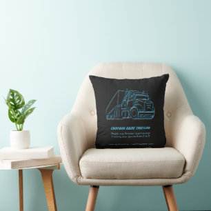 Coussin Logo bleu de la route Haulage Semi-camion