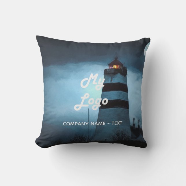 Coussin Logo d'affaires photo voyage tourisme (Recto)