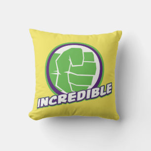 Coussin Logo d'Assemblage des Avengers Hulk Incroyable