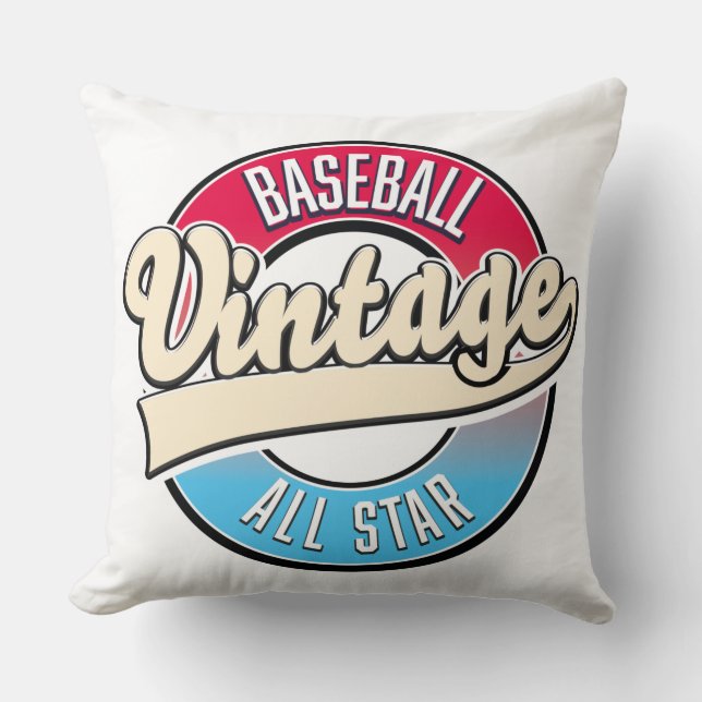 Coussin logo de baseball All Star (Recto)
