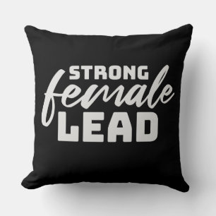 Coussin Logo de citation de renforcement féministe de prem