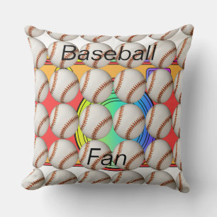 Coussin Logo de fan de sport de baseball  