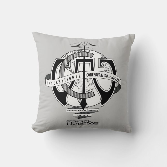 Coussin Logo de la Confédération internationale des sorcie (Recto)