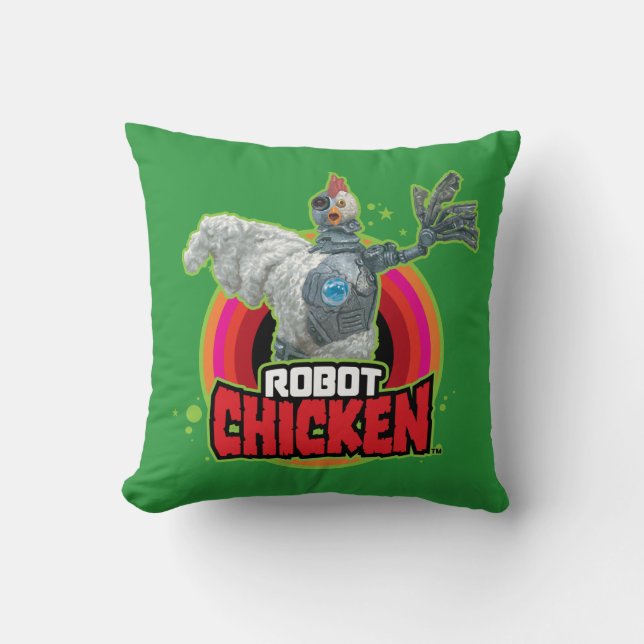 Coussin Logo de Robot Chicken Character (Recto)