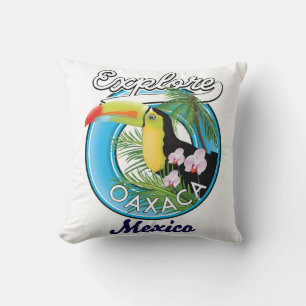 Coussin logo de voyage à Oaxaca au Mexique