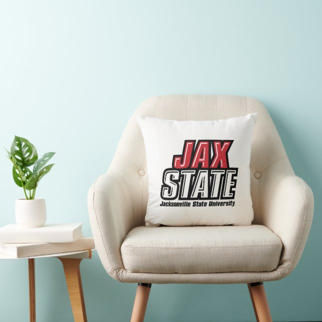 Coussin Logo d'état de Jacksonville State University JAX S (Chaise)